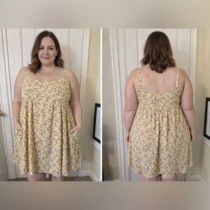 Golden Bloom Babydoll Dress – Size 0 (Torrid)